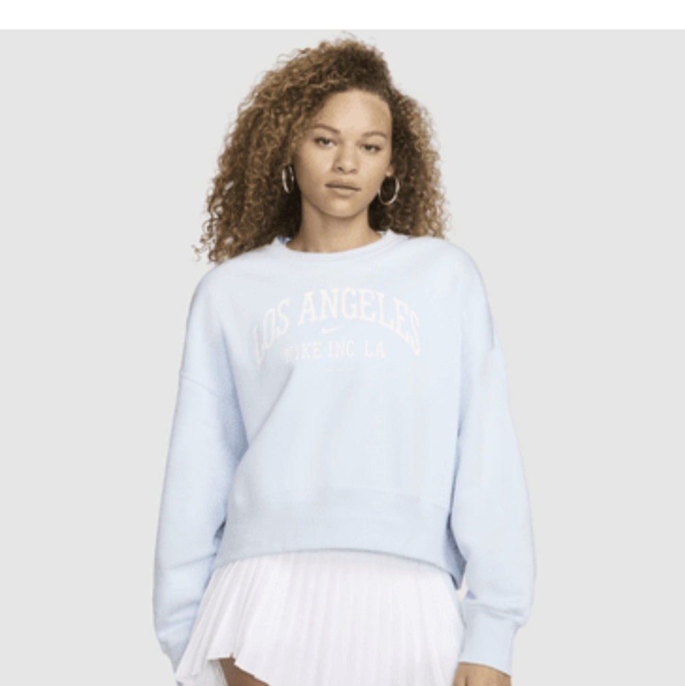 Nike Light Blue Crew Neck Sweater